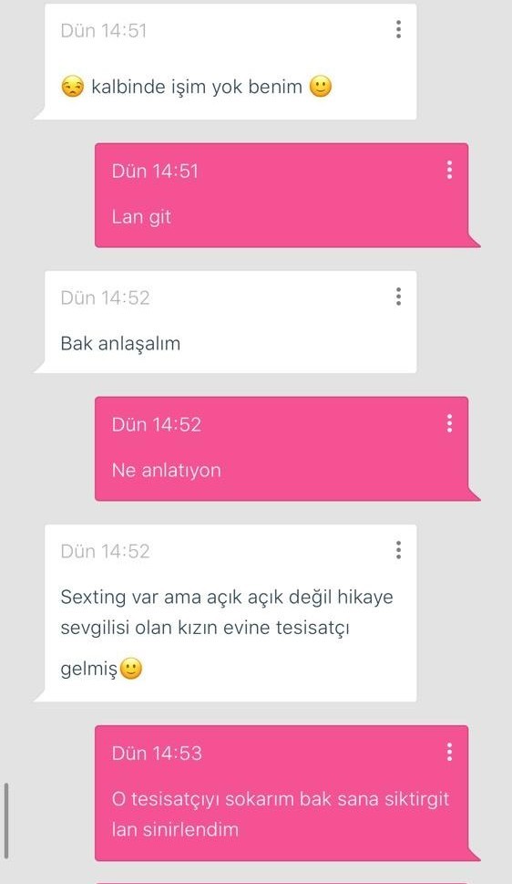 Sevgilisi olan bir kızın buradan böyle bir mesajlaşmaya dahil olması normal mi?