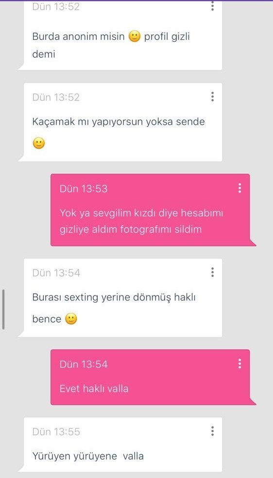 Sevgilisi olan bir kızın buradan böyle bir mesajlaşmaya dahil olması normal mi?