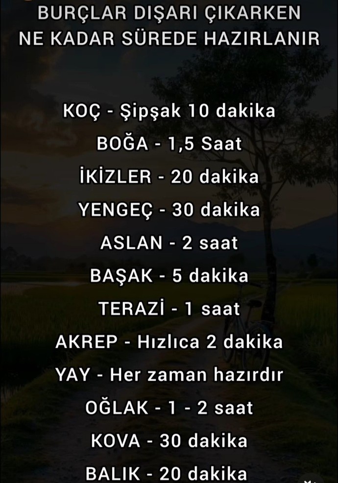 Maksimum dışarı çıkmak istediğinizde hazırlanma süreniz ne kadar sürede olur?