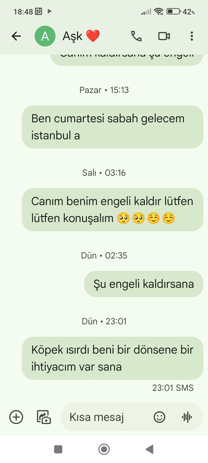 Bu mesajları yazan benim, sizce çaresizliğin kaçıncı seviyesi bu?