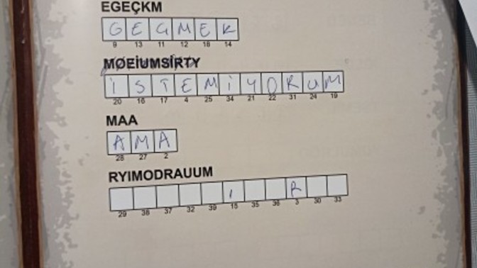Dedektif oyunu bulmacayı çözemezdim?