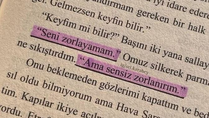 En sevdiğiniz kitap alıntısı nedir?