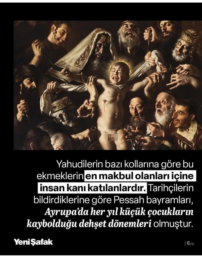 Yahudilerin kanlı çörek yediğini biliyor musunuz?