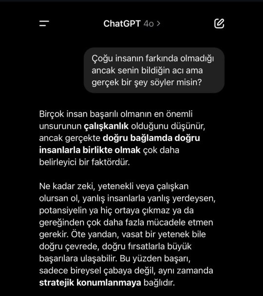 Başarının çevreye bağlı olduğuna inanıyor musunuz?