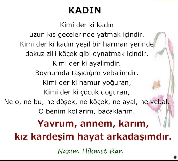 Bu vesile ile tüm kadınlarımızın kadınlar gününü kutlamış olalım : ))