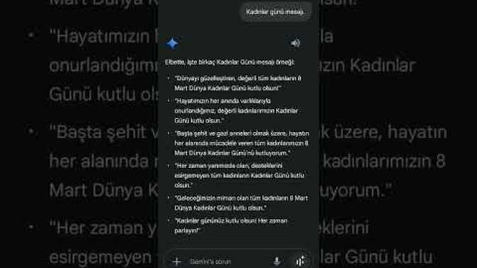 Kadınlar gününüz kutlandı mı?