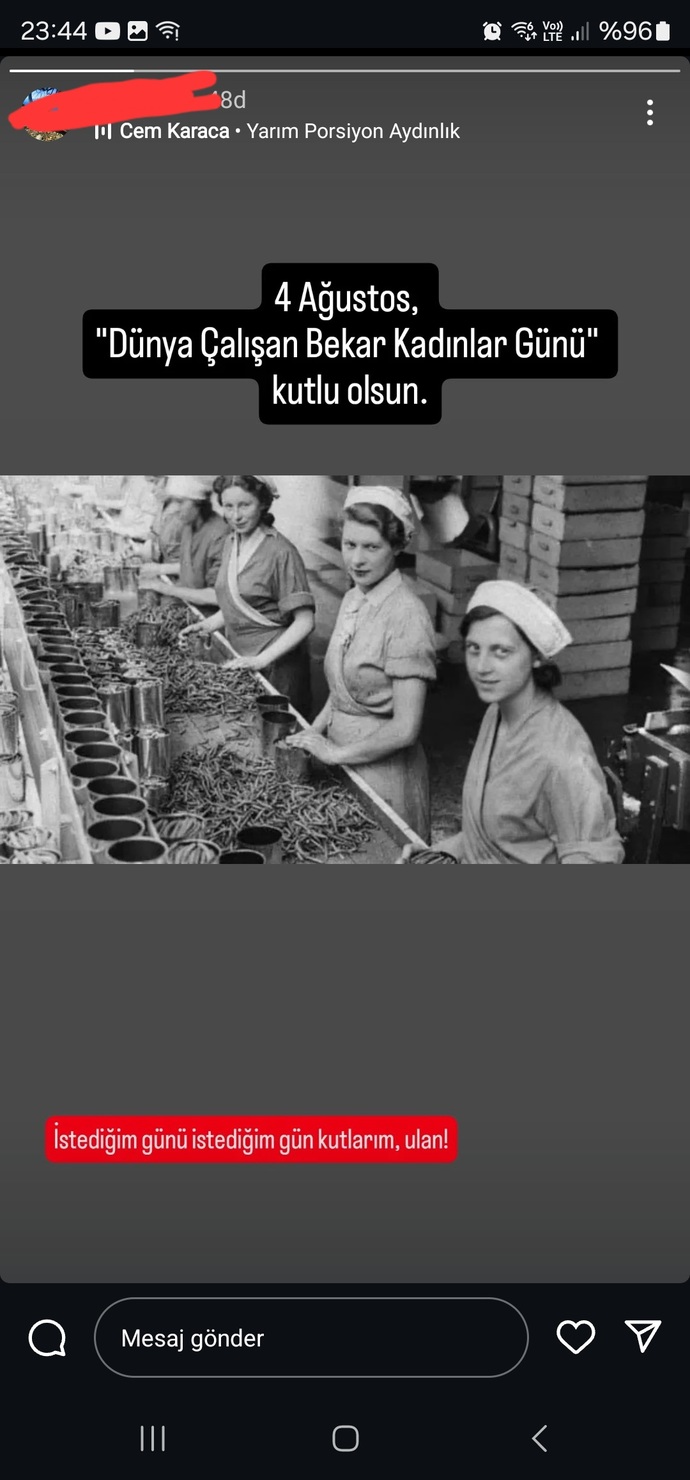 8 Mart  dünya kadınlar gününüz kutlu olsun; erkekler günüde var mı?