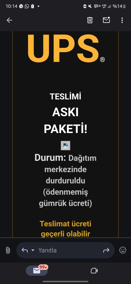 Spam maile bastım?