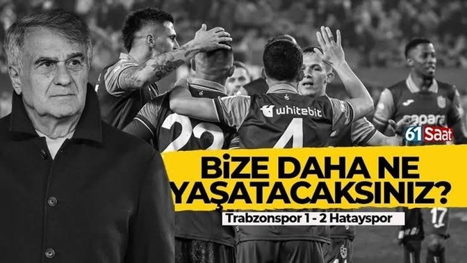 Trabzonspor 1-2 Hatayspor... Trabzonspor'un hali ne olacak?