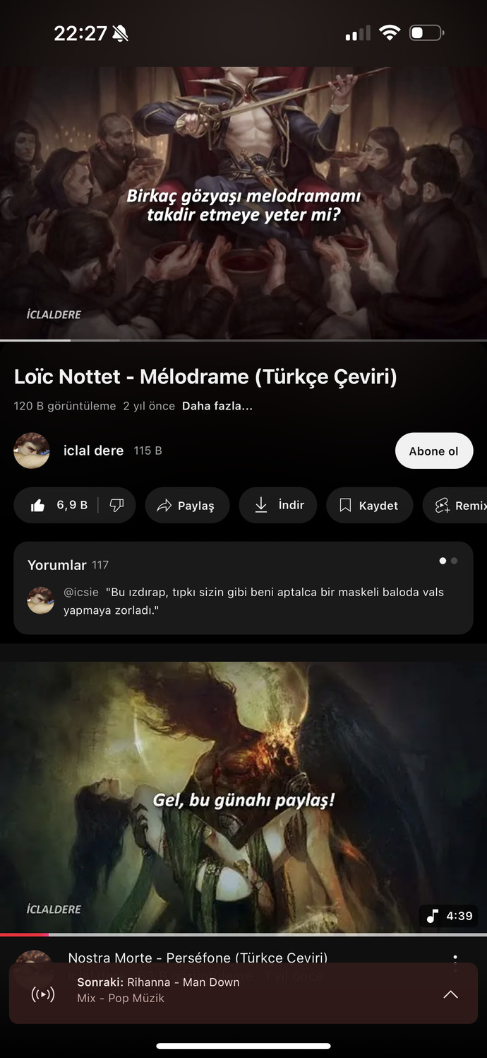 Slmm ne dinliyor şunu zzz?