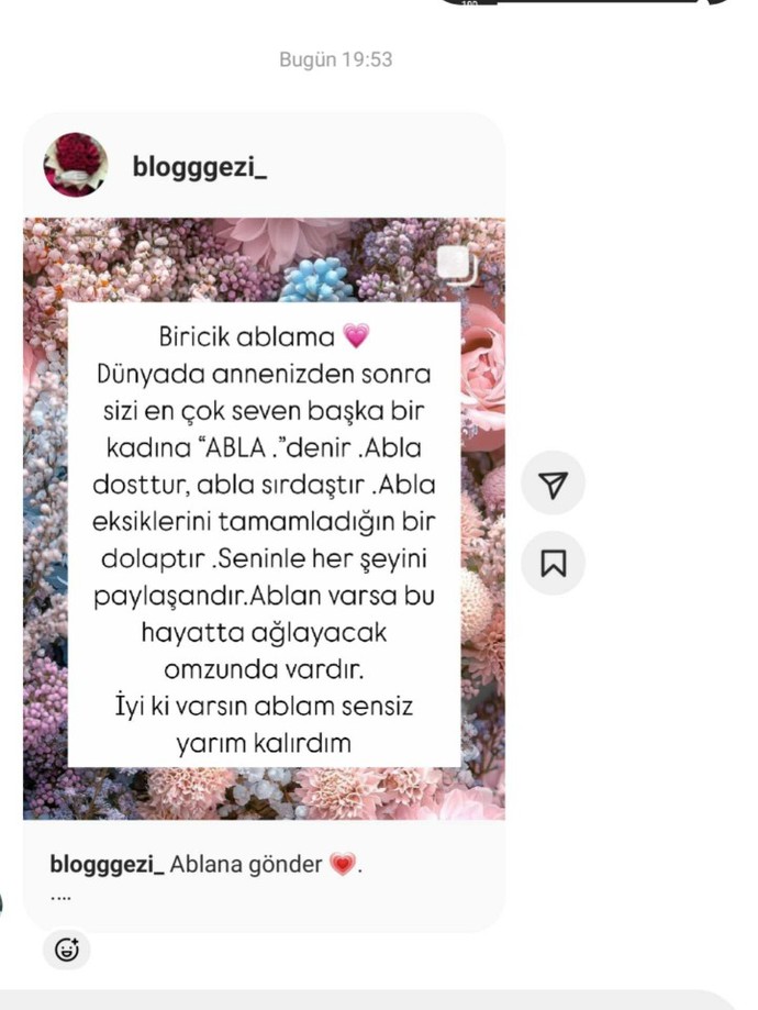 Kardeşleriniz den güzel mesajlar gönderiler alıyor musunuz?