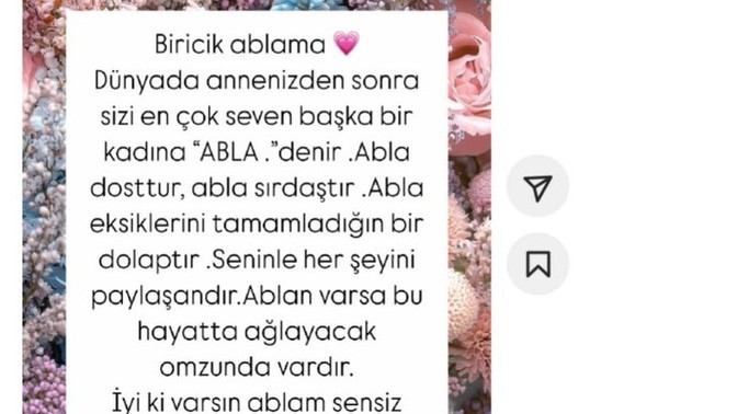 Kardeşleriniz den güzel mesajlar gönderiler alıyor musunuz?