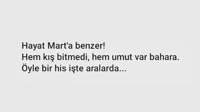 Sizce hayat neye benziyor?