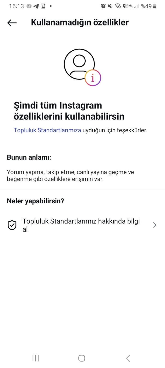 Arkadaşlar instagram da ki bu i harfini nasıl düzeltebilirim normal de orada onay işareti olması gerekiyordu geçici mi bu?