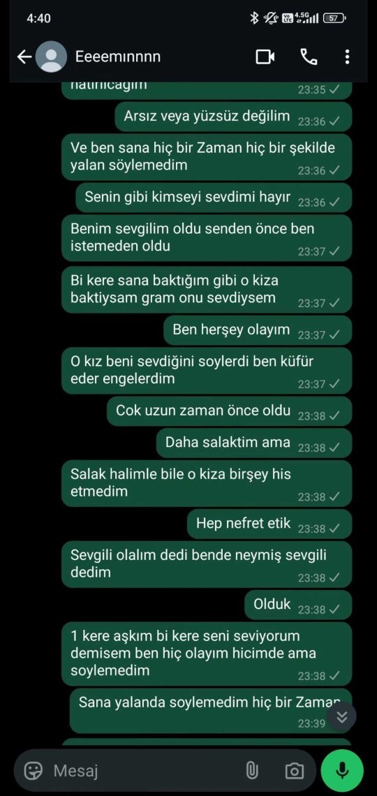 Eski sevgilim hakkında kafam karışık? Son konuşmamız?