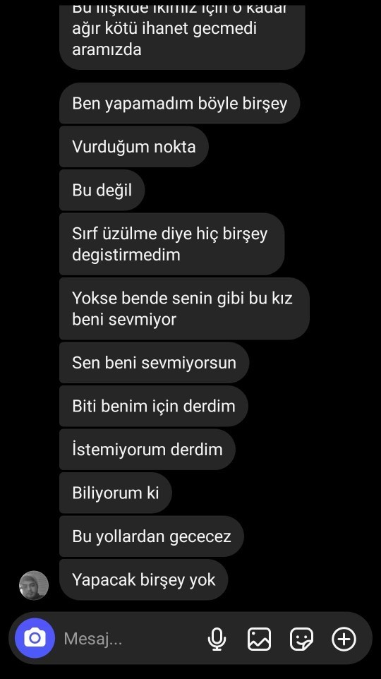 Eski sevgilim hakkında kafam karışık? Son konuşmamız?