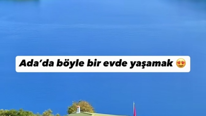 Adada 🏝️ böyle bir evde yaşamak ister miydin? Zamanını nasıl değerlendirirdin?