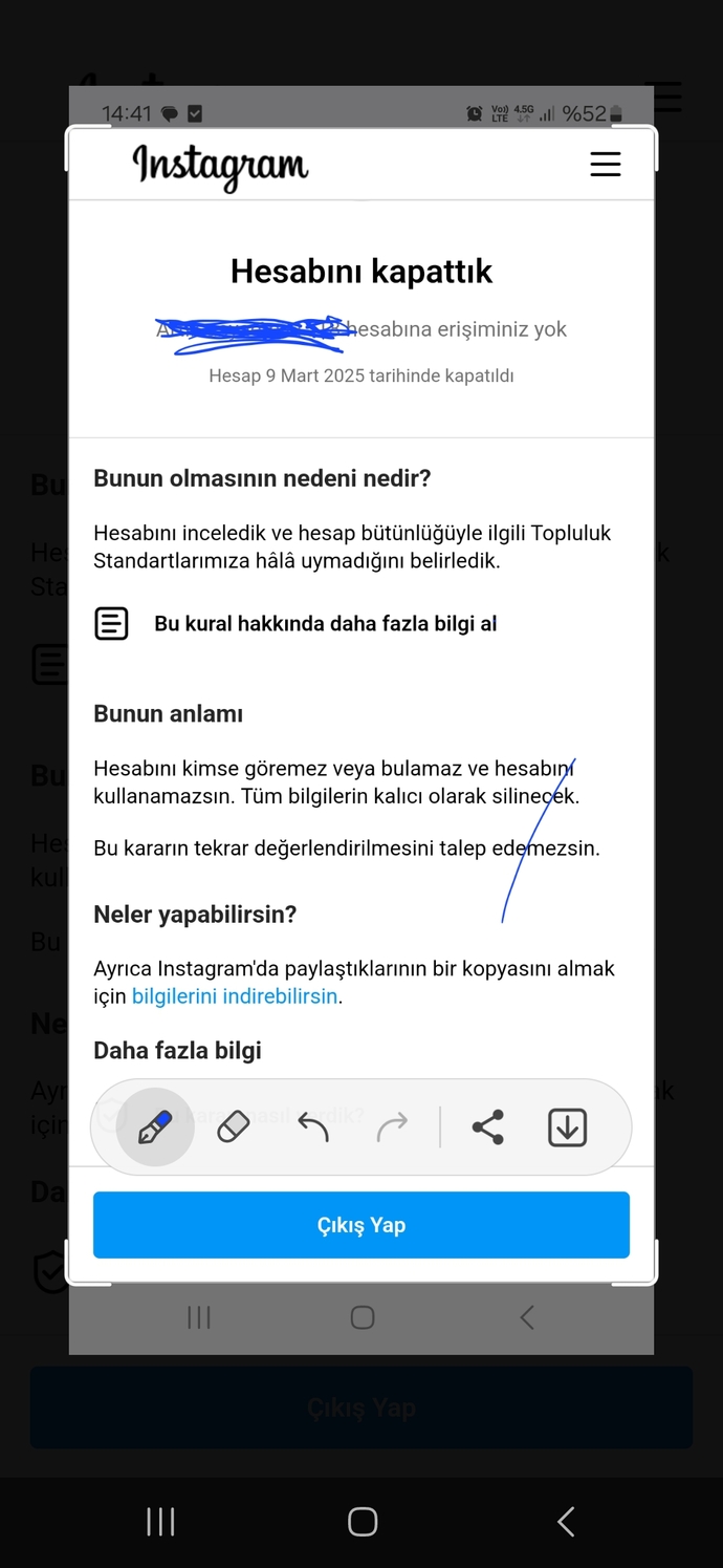 İnstagram hesabımı geri alabilir miyim?