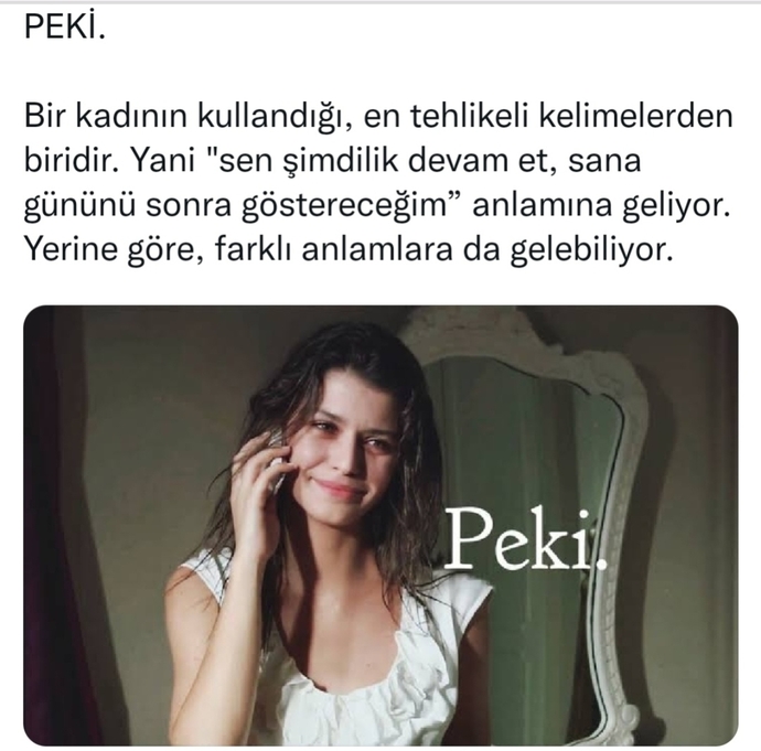 Bir kadının kullandığı en tehlikeli kelimeler nedir?