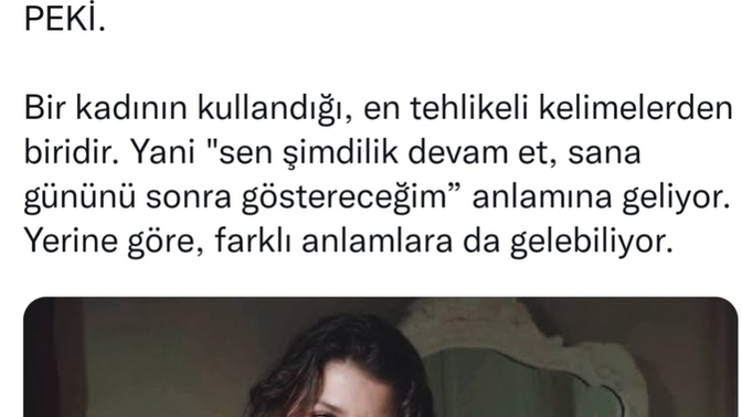 Bir kadının kullandığı en tehlikeli kelimeler nedir?
