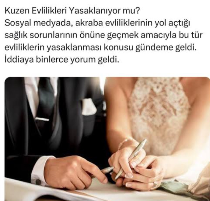 Kuzen evlilikleri yasaklanmalı mi?