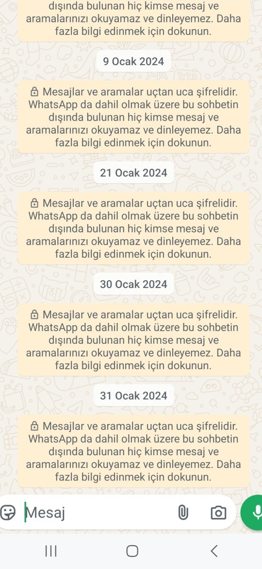 Wp de bu yazı neden çıkar karşı tarafta numaram kayıtlı mi demek?