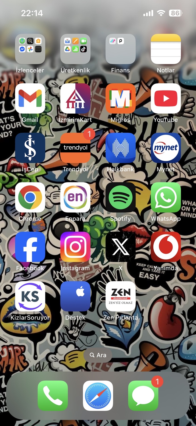 Telefondaki uygulamalarınız dağınık mı toplu mu?