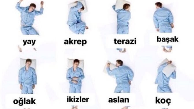 Burcunuza göre böyle mi yatarsınız?