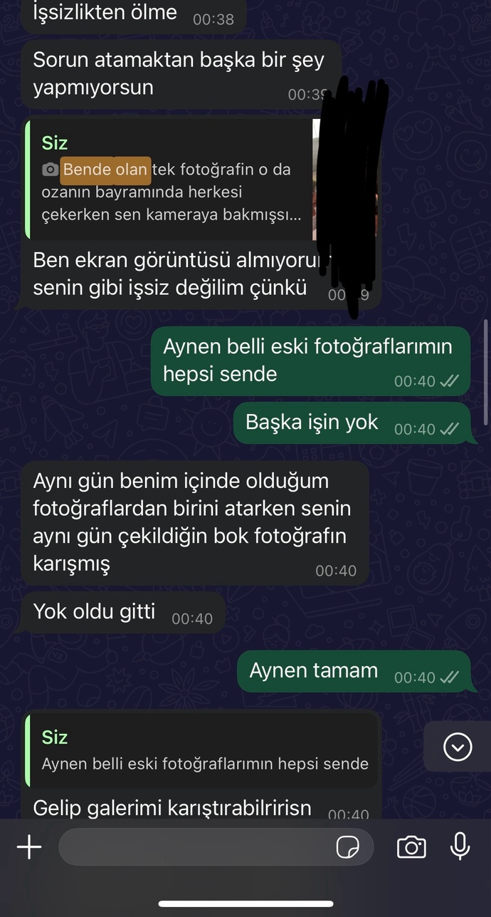 Eski kötü fotoğraflarımı kendine atan kardeşime ağır mı konuşmuşum?