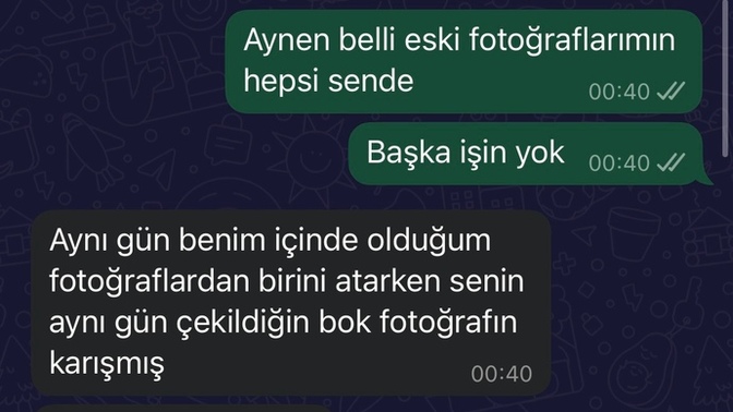 Eski kötü fotoğraflarımı kendine atan kardeşime ağır mı konuşmuşum?