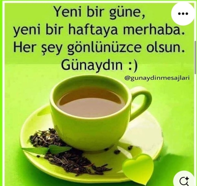 Günaydın ☀️ Yeni haftaya nasıl başlangıç yaptınız?