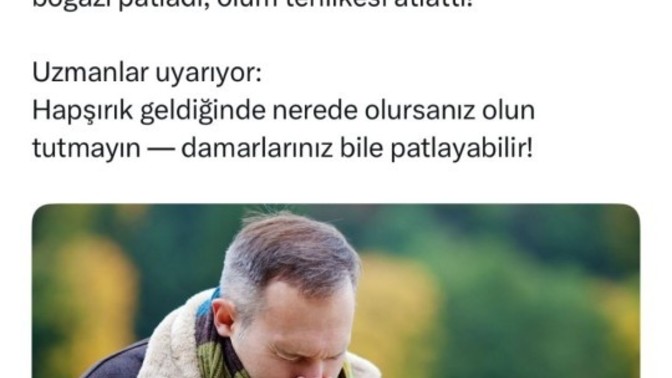 Hapşırığınızı tuttuğunuz oldu mu?