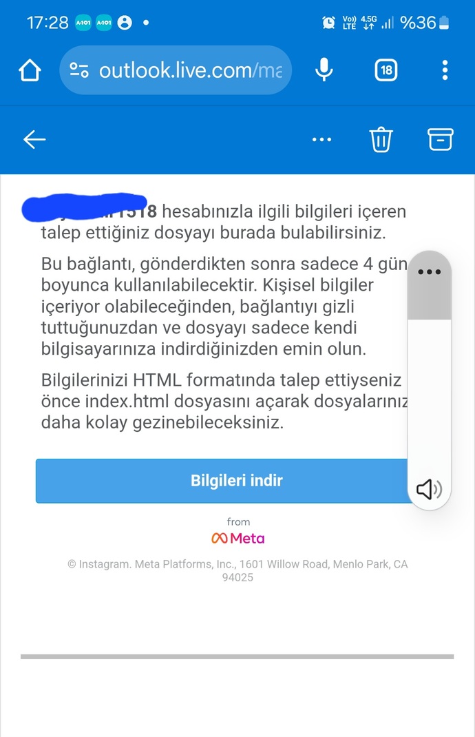 İnstagram dosyasını alamıyorum yardım lütfen?