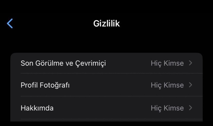 Son görülmeniz kapalı mı?