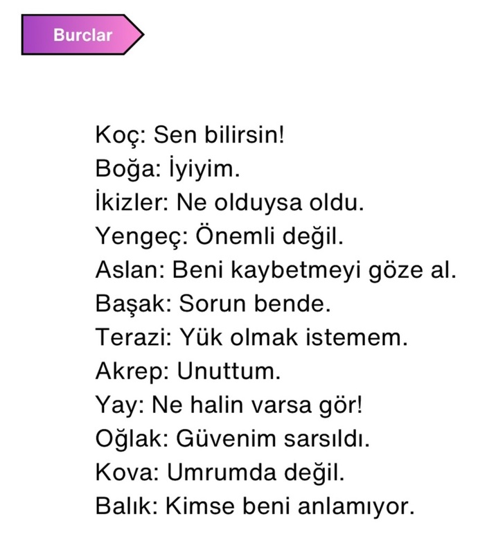 Burçlar nasıl trip atarmış?