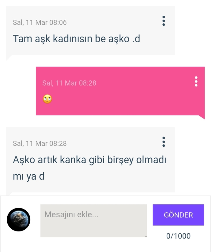 Aşko diye konuşan erkekden olur mu?
