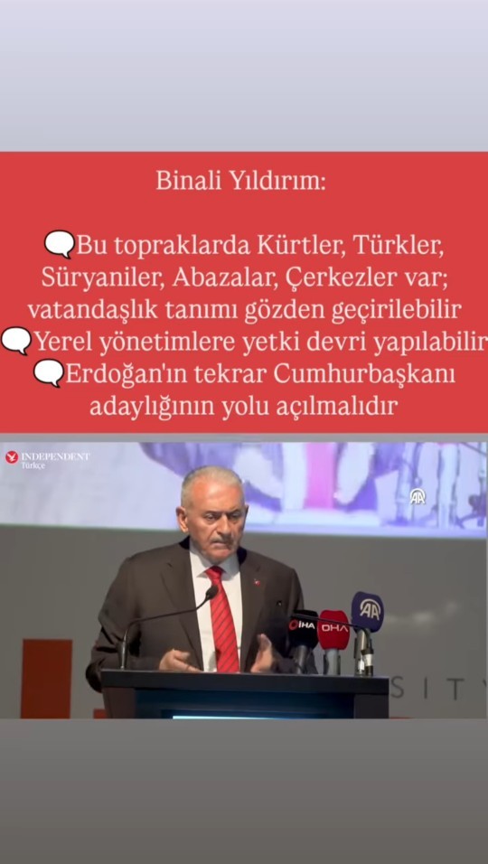 Binali Yıldırım anayasadan Türklüğün çıkması ve federasyonu savundu. Yeni anayasa hakkında ne düşünüyorsunuz?
