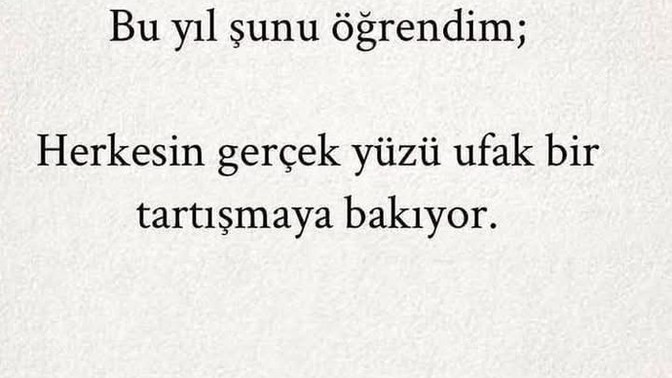 Çevrende kimin gerçek yüzünü gördün?
