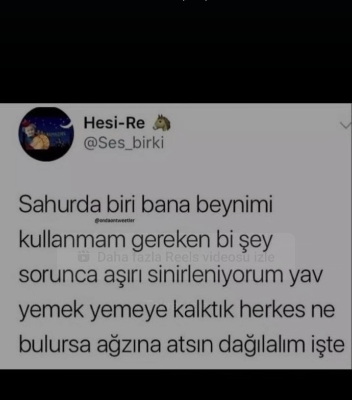 Sahur gerginliği 🤧🥱
