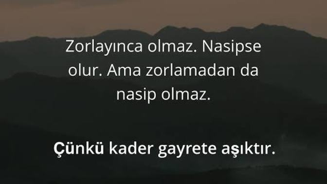 İnsan nasibini zorlamalı mı?