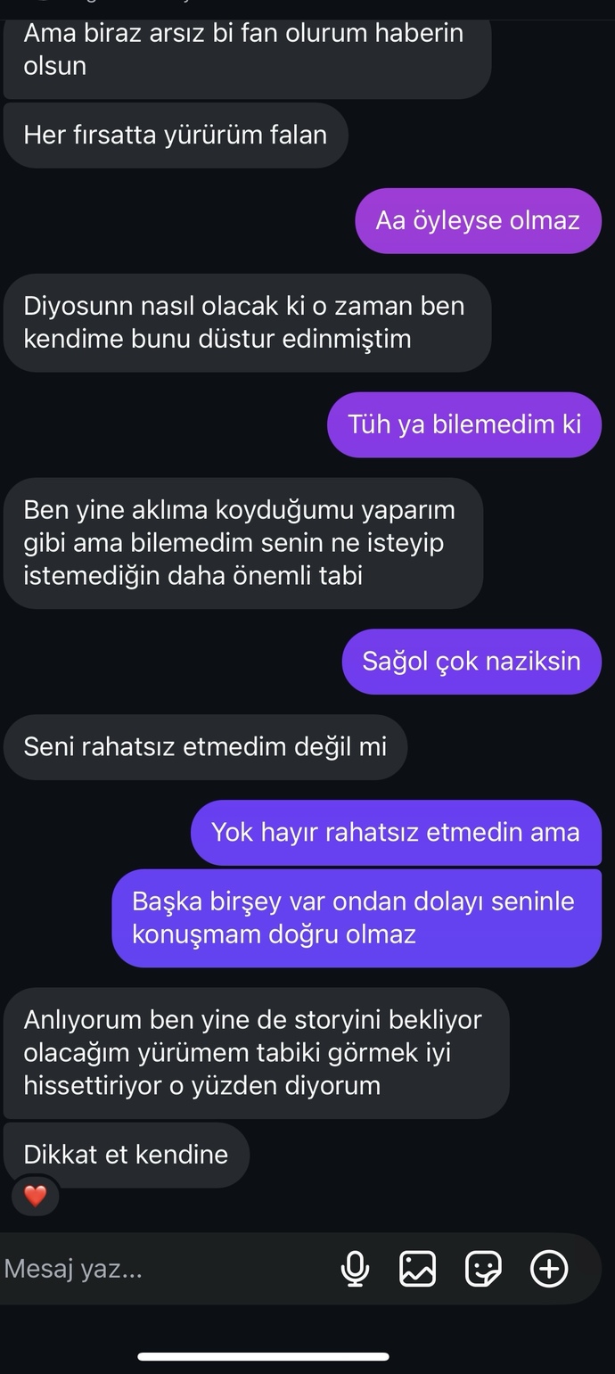 Mesajları okur musunuz?