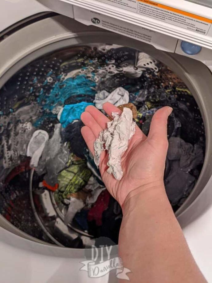 Çamaşır makinasındaki kıyafetlerimin cebinde kağıt kalmış, ne yapmalıyım?