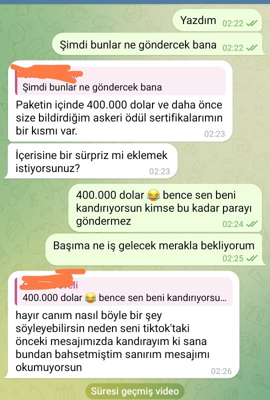 Kim tanımadığı birine bu kadar para gönderir ki?