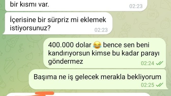 Kim tanımadığı birine bu kadar para gönderir ki?