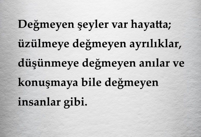 Kimlere değer vermeye değmez?