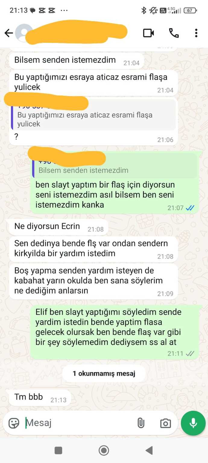 Aq bide tehdit ediyor tehditini yerim lan skdndojd