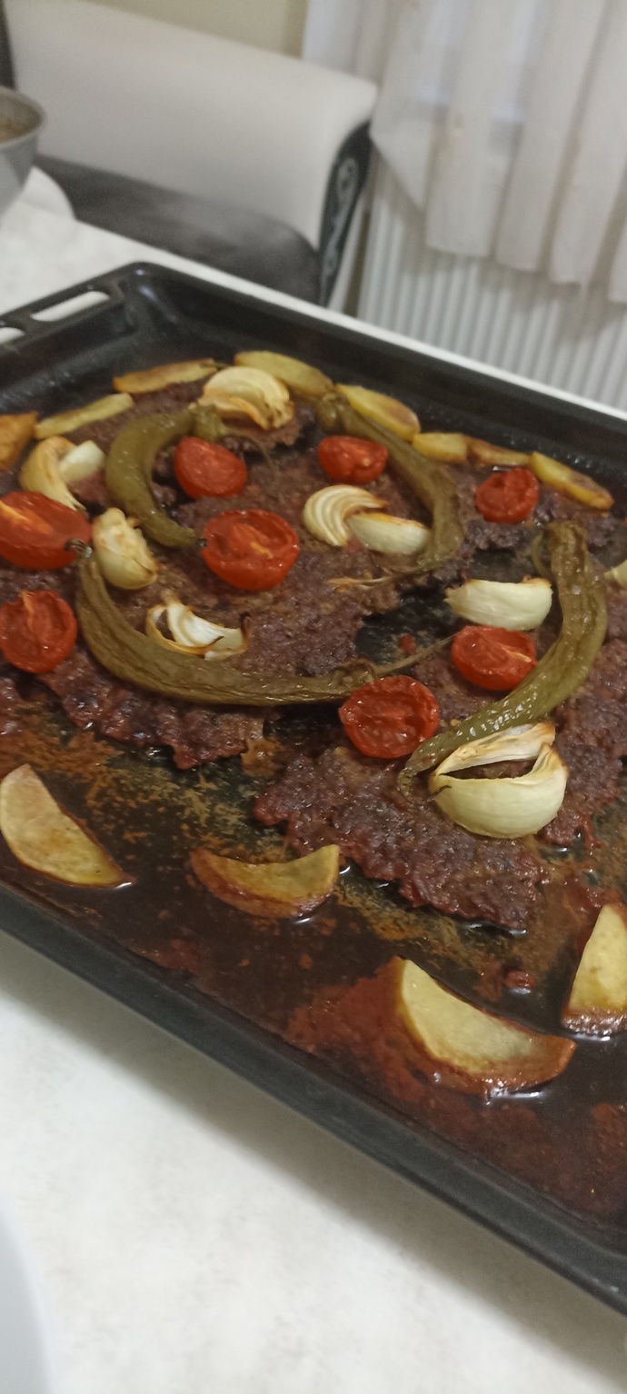 Evde tepsiye et kebabım nasıl olmuş?