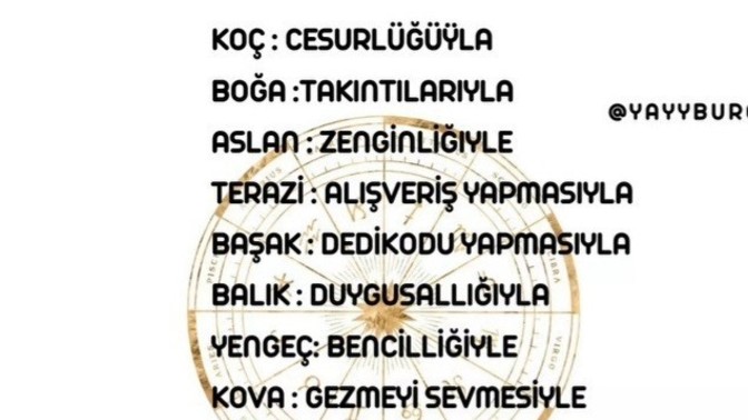 Burçlar nesiyle meşhurdur?