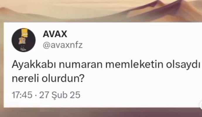Ayakkabı numaran memleketin olsa nereli olurdun?