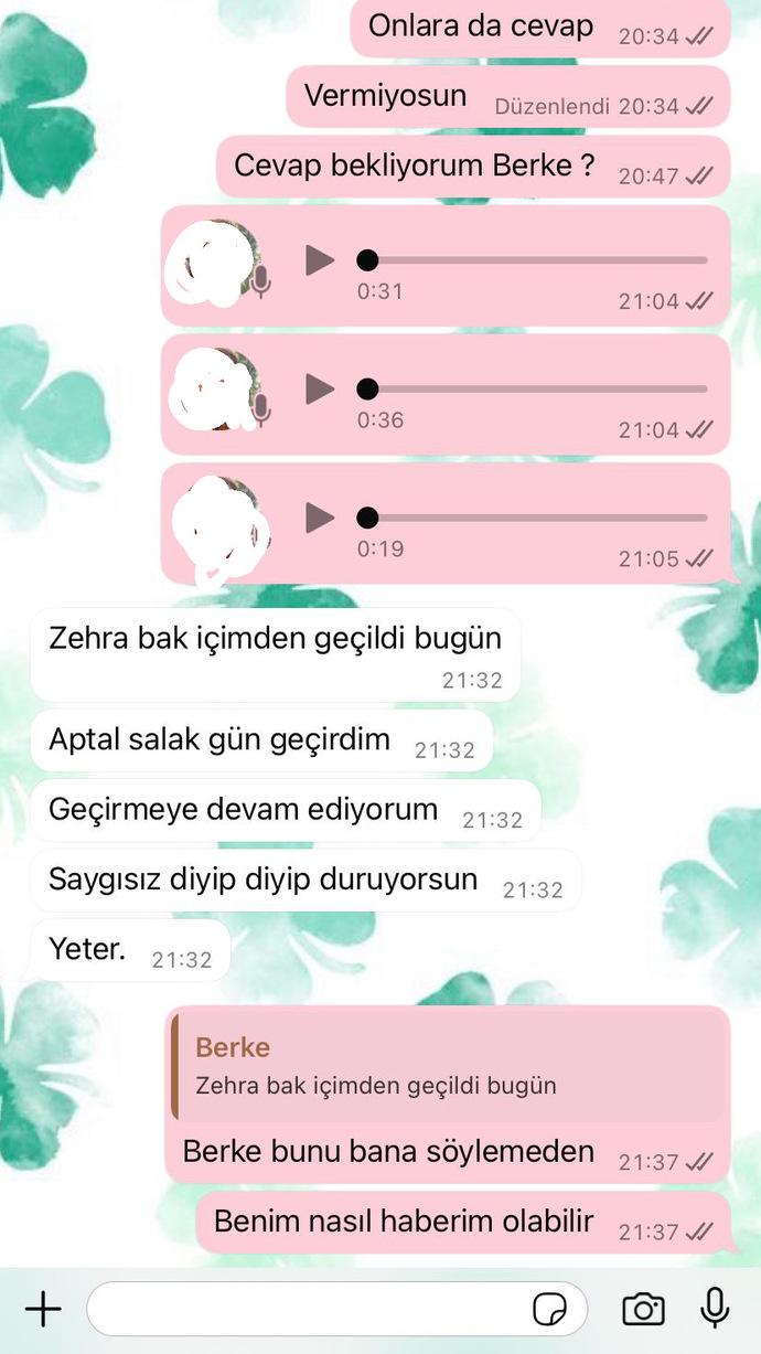 Biz ayrıldık mı şimdi anlamadım?